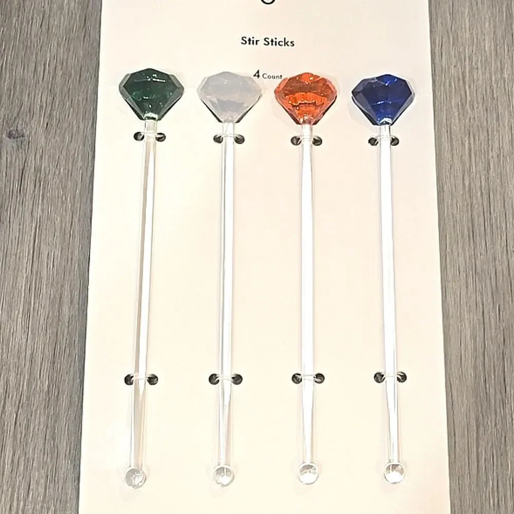 Kate Spade Gem Cocktail Stir Sticks- Set Of 4‎